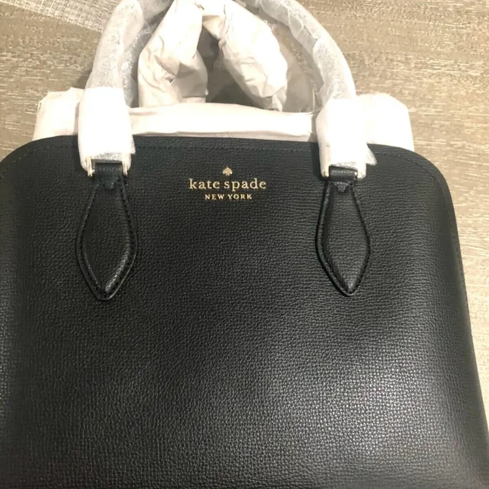 ♠️Kate Spade Darcy Small Satchel Crossbody Bag Black NWT - Picture 2 of 9